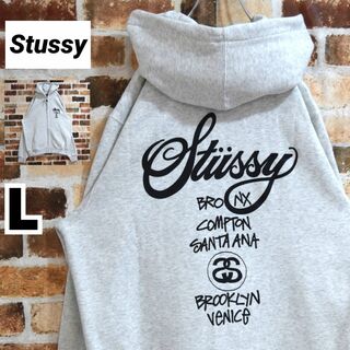 STUSSY - 《ステューシー》正規・新品タグ ワールドツアー グレー L ...