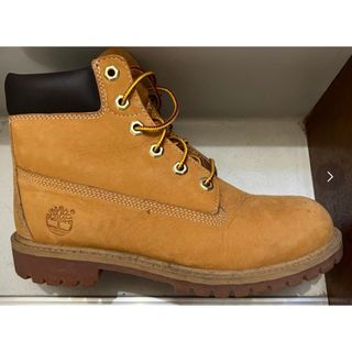 ティンバーランド(Timberland)の最終価格 美品 ティンバーランド 牛革イエローワークブーツ 24cm(ブーツ)