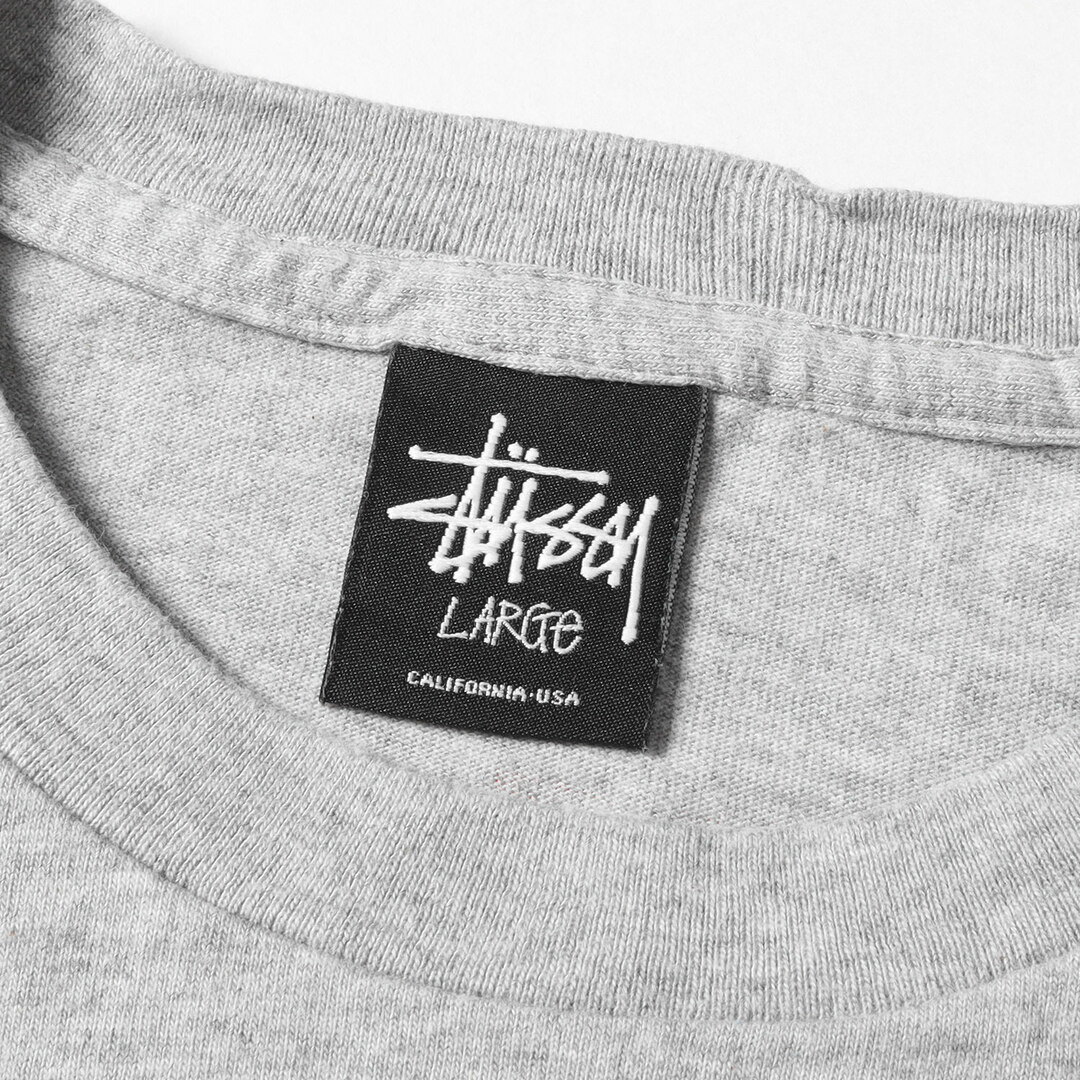 STUSSY(ステューシー)のSTUSSY ステューシー Tシャツ サイズ:L スケートマン&サーフマン クルーネック ロングスリーブ Tシャツ ヘザーグレー トップス カットソー 長袖 【メンズ】【中古】 メンズのトップス(Tシャツ/カットソー(七分/長袖))の商品写真