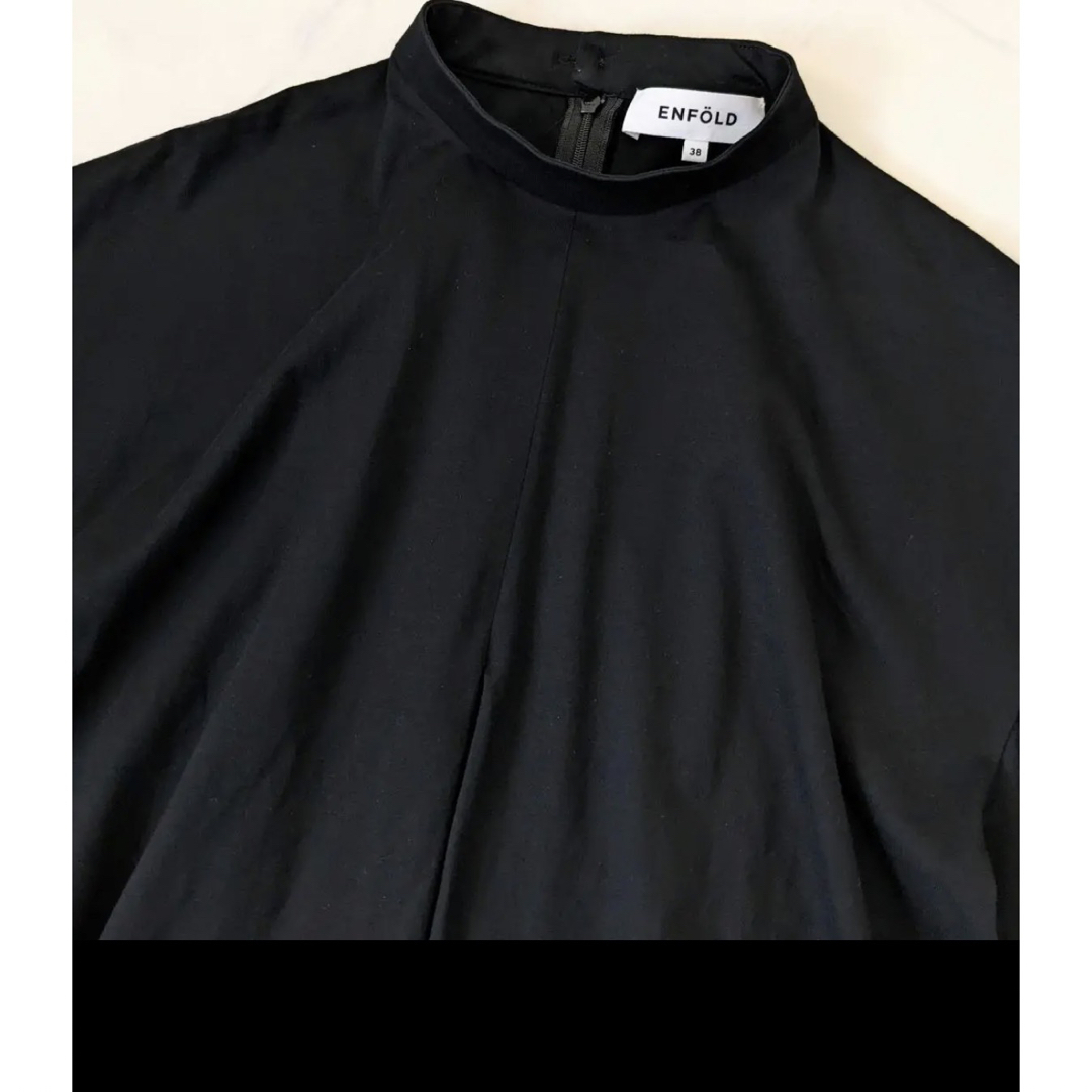 ENFOLD(エンフォルド)のENFOLD エンフォルド シルケット天竺 Raffleヘム Tシャツ レディースのトップス(Tシャツ(半袖/袖なし))の商品写真