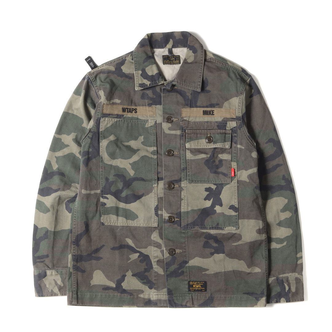 W)taps(ダブルタップス)のWTAPS ダブルタップス シャツ サイズ:M ウッドランドカモ ミリタリーシャツ HBT LS 02 16AW 迷彩 トップス カジュアルシャツ 長袖【メンズ】【中古】 メンズのトップス(シャツ)の商品写真