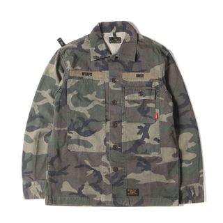 ダブルタップス(W)taps)のWTAPS ダブルタップス シャツ サイズ:M ウッドランドカモ ミリタリーシャツ HBT LS 02 16AW 迷彩 トップス カジュアルシャツ 長袖【メンズ】【中古】(シャツ)