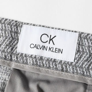 Calvin Klein 2タックウール チェックスラックス /V338