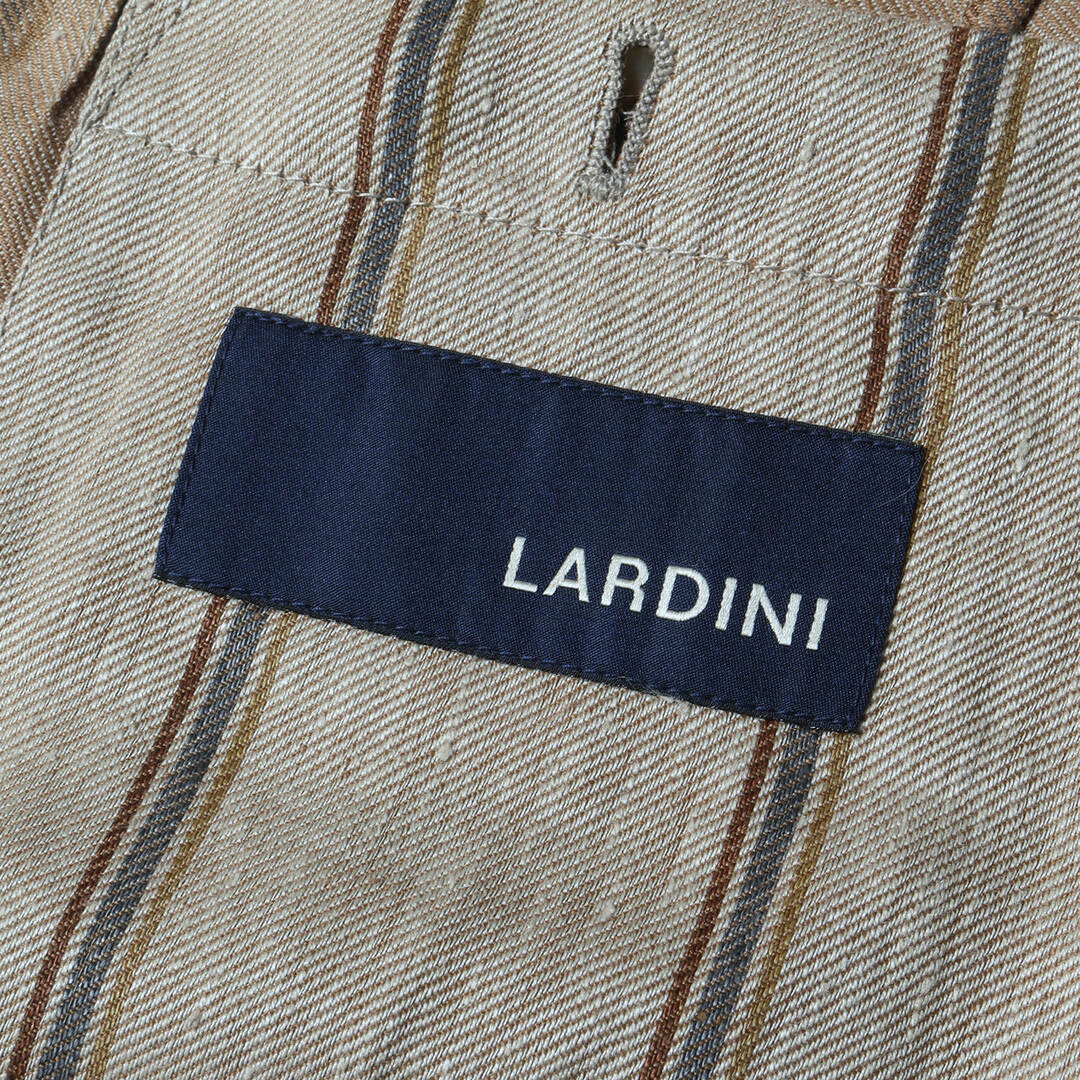 LARDINI ラルディーニ ジャケット サイズ:50 ストライプ リネン 3B