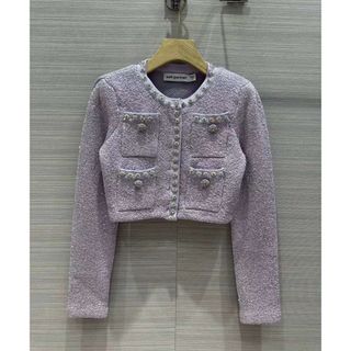 ❤️正規品Selfportrait23新作新品★紫 カーディガン+スカートセット