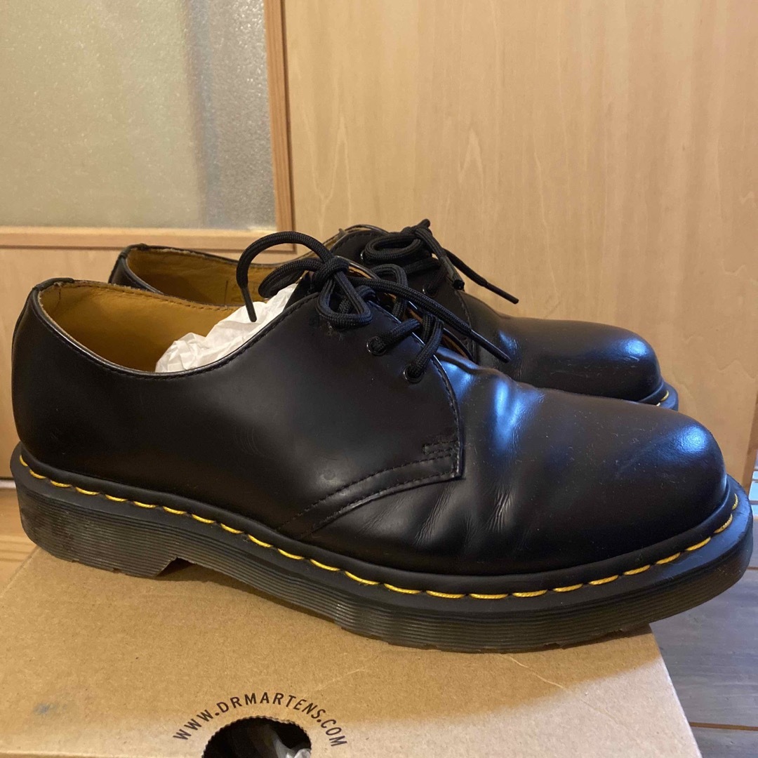 Dr.Martens(ドクターマーチン)のDr.Martin 3ホール　ブラックスムース　UK7 レディースの靴/シューズ(ローファー/革靴)の商品写真