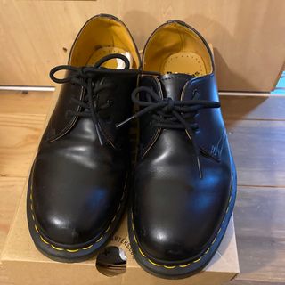 ドクターマーチン(Dr.Martens)のDr.Martin 3ホール　ブラックスムース　UK7(ローファー/革靴)