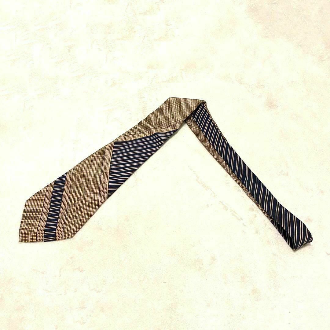 Yves Saint Laurent - 848 イヴサンローラン ネクタイ ベージュ×黒