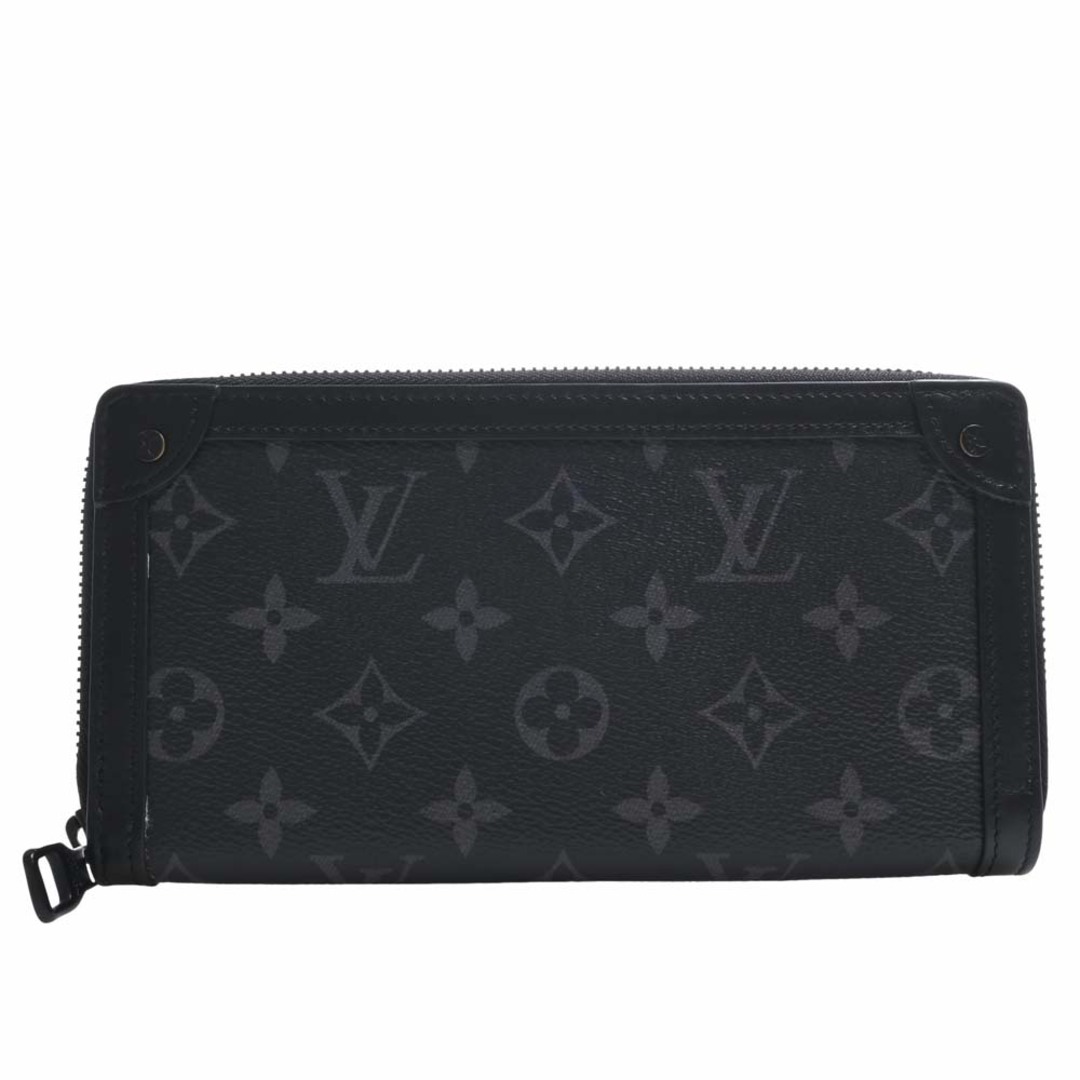 メンズLOUIS VUITTON ルイヴィトン エクリプス トランク ジッピーウォレット ラウンドファスナー 長財布 M80558 ブラック by