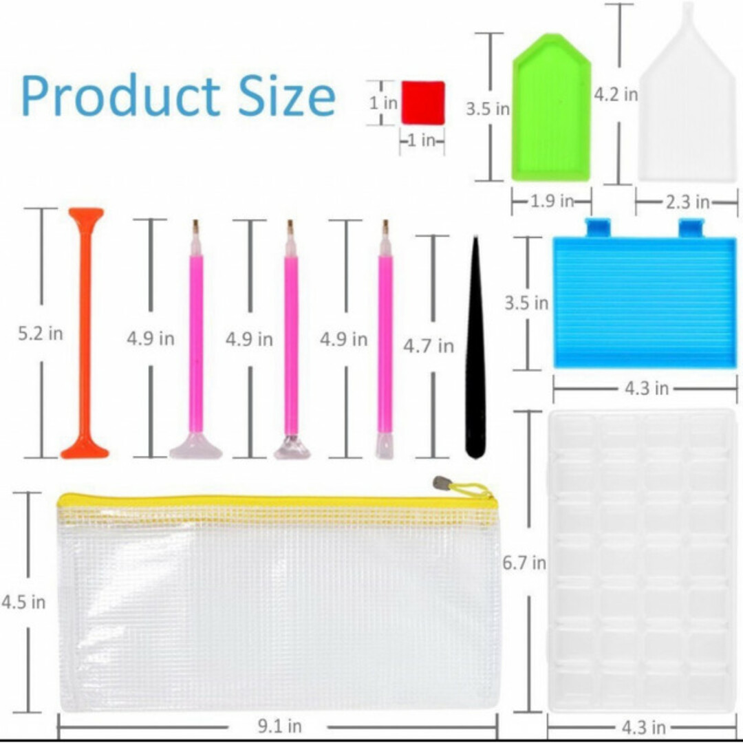 ダイヤモンドアート　ツール　キット　ペン　ハンドメイド　クラフト　キーホルダー