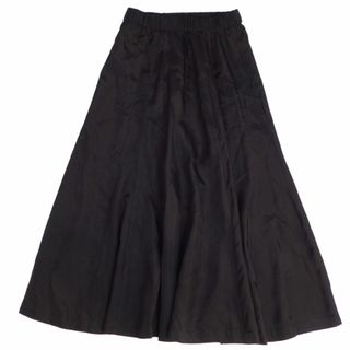 美品 トリコ コムデギャルソン tricot COMME des GARCONS スカート ロングスカート フレアスカート 無地 ボトムス レディース S ブラック