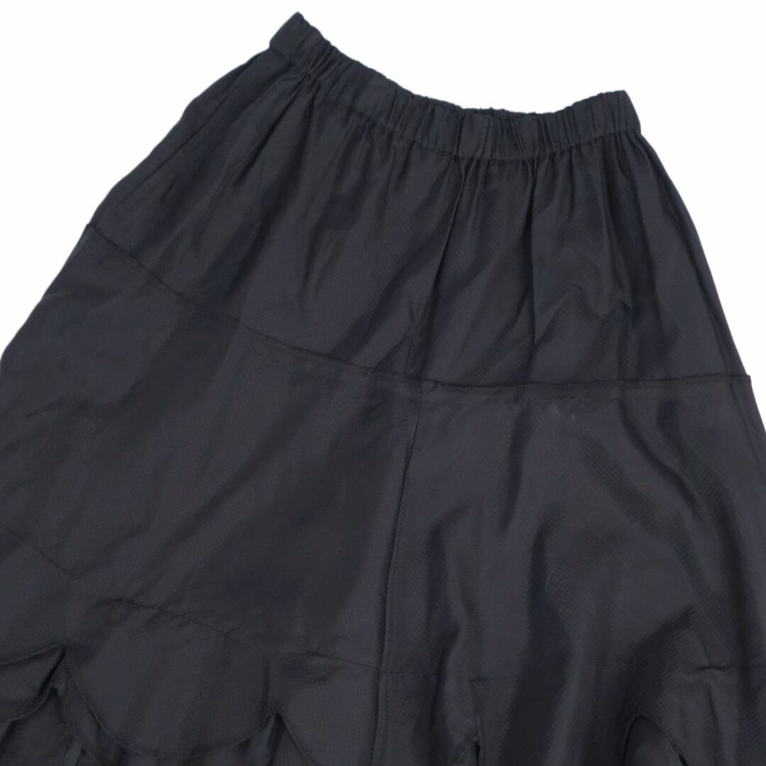 COMME des GARCONS(コムデギャルソン)の美品 コムデギャルソン COMME des GARCONS スカート フレアスカート ティアード ボトムス レディース SS ブラック レディースのスカート(ひざ丈スカート)の商品写真