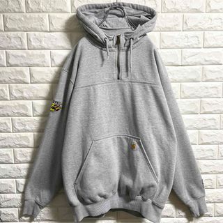 carhartt - カーハート 企業ロゴ ハーフジップパーカー メンズ2XL ...