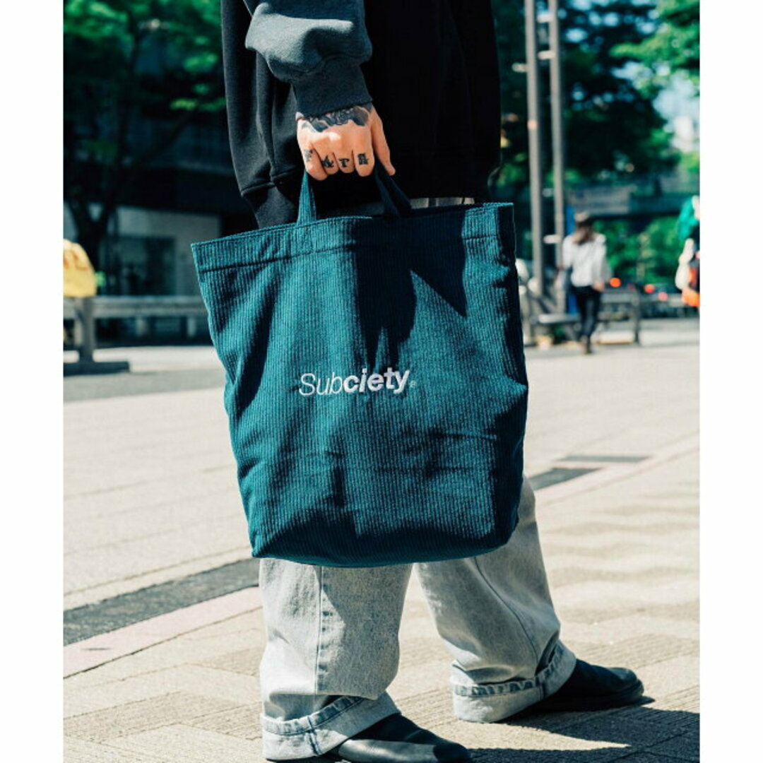 Subciety(サブサエティ)の【BLUE】【FREE】CORDUROY 2WAY TOTE BAG レディースのバッグ(トートバッグ)の商品写真