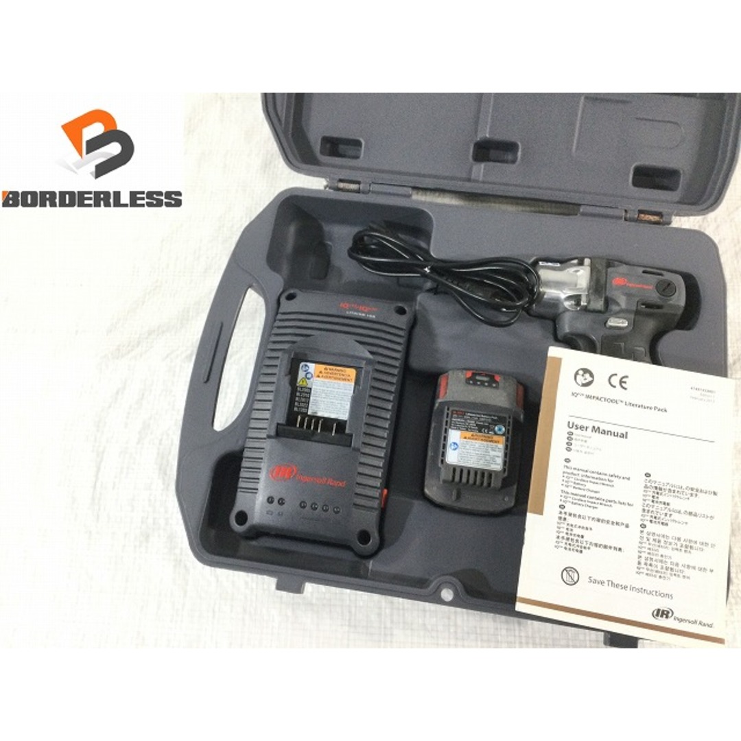 ☆品☆ IR Ingersoll Rand インガーソールランド 20V コードレスインパクトレンチ W5131P-K22-JP バッテリー2個 充電器 ケース付 77876