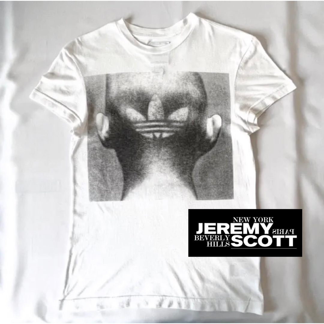 JEREMY SCOTT(ジェレミースコット)の【鬼熱】adidas×JEREMY SCOTTフォトプリントTシャツ タイトに◎ メンズのトップス(Tシャツ/カットソー(半袖/袖なし))の商品写真