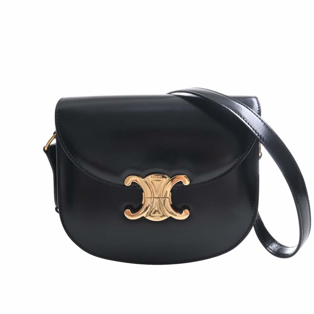 Celine セリーヌ レザー トリオンフ ティーン ブザス ショルダーバッグ