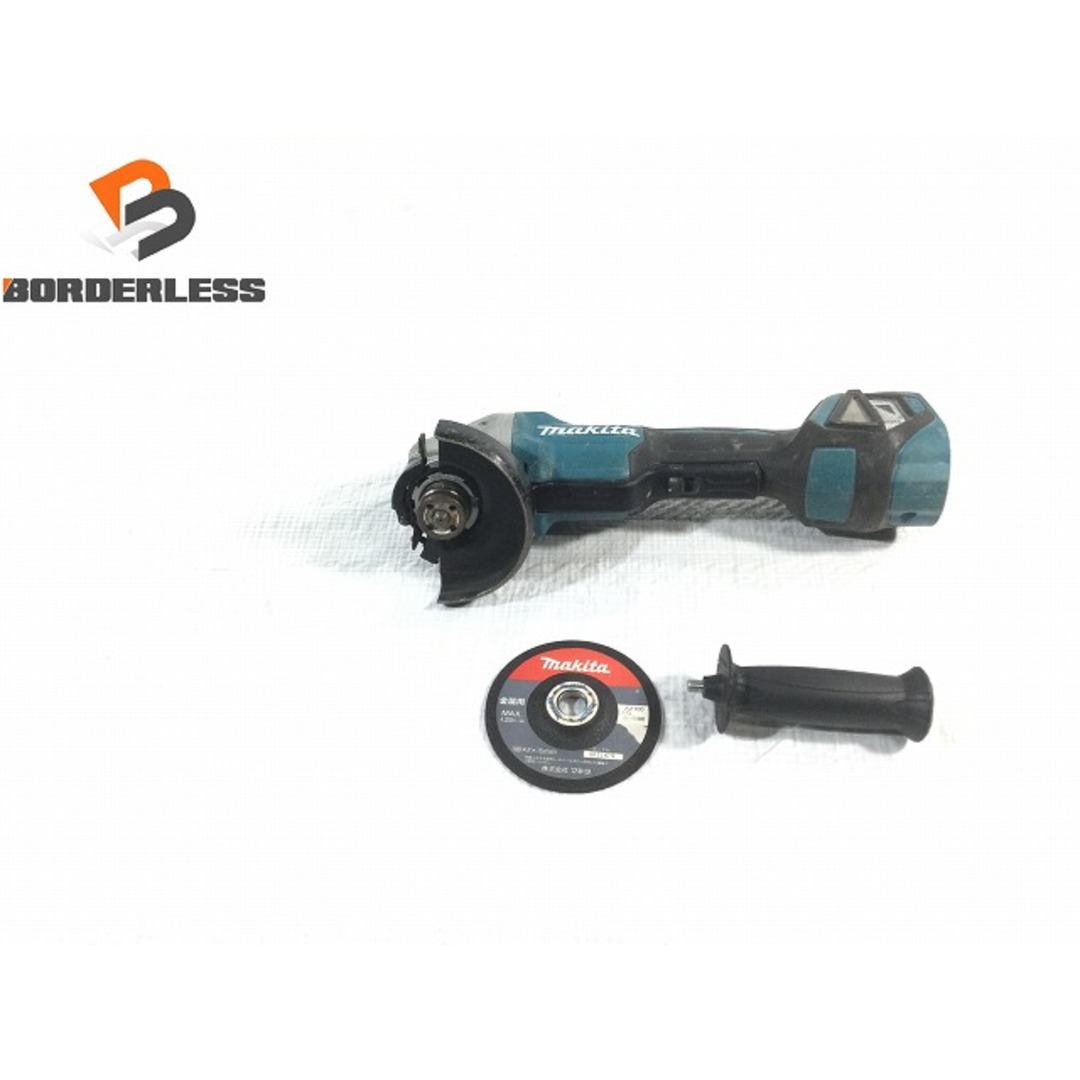 ☆品☆makita マキタ 18V 100mm 充電式ディスクグラインダ GA418D 本体のみ ディスクグラインダー 研磨機 研削 切削 76702工具