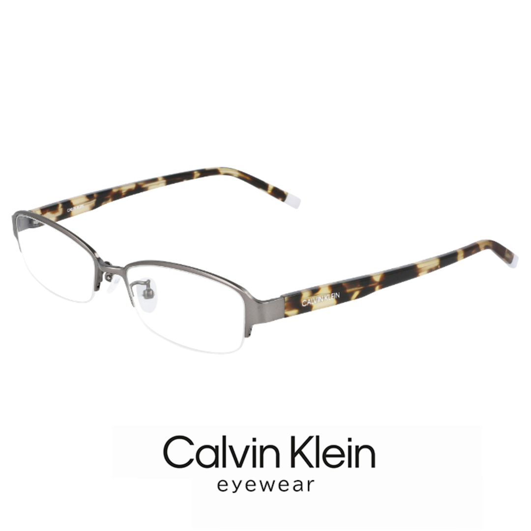 【新品】 カルバンクライン メンズ メガネ ck5466a-008 calvin klein 眼鏡 ck5466a めがね スクエア型 ナイロール ハーフリム フレーム カルバン・クライン アジアンフィット モデル