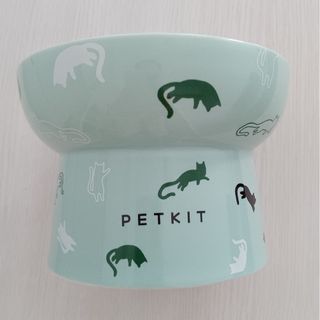 PETKIT脚付フードボウル グリーン【中古品】(猫)