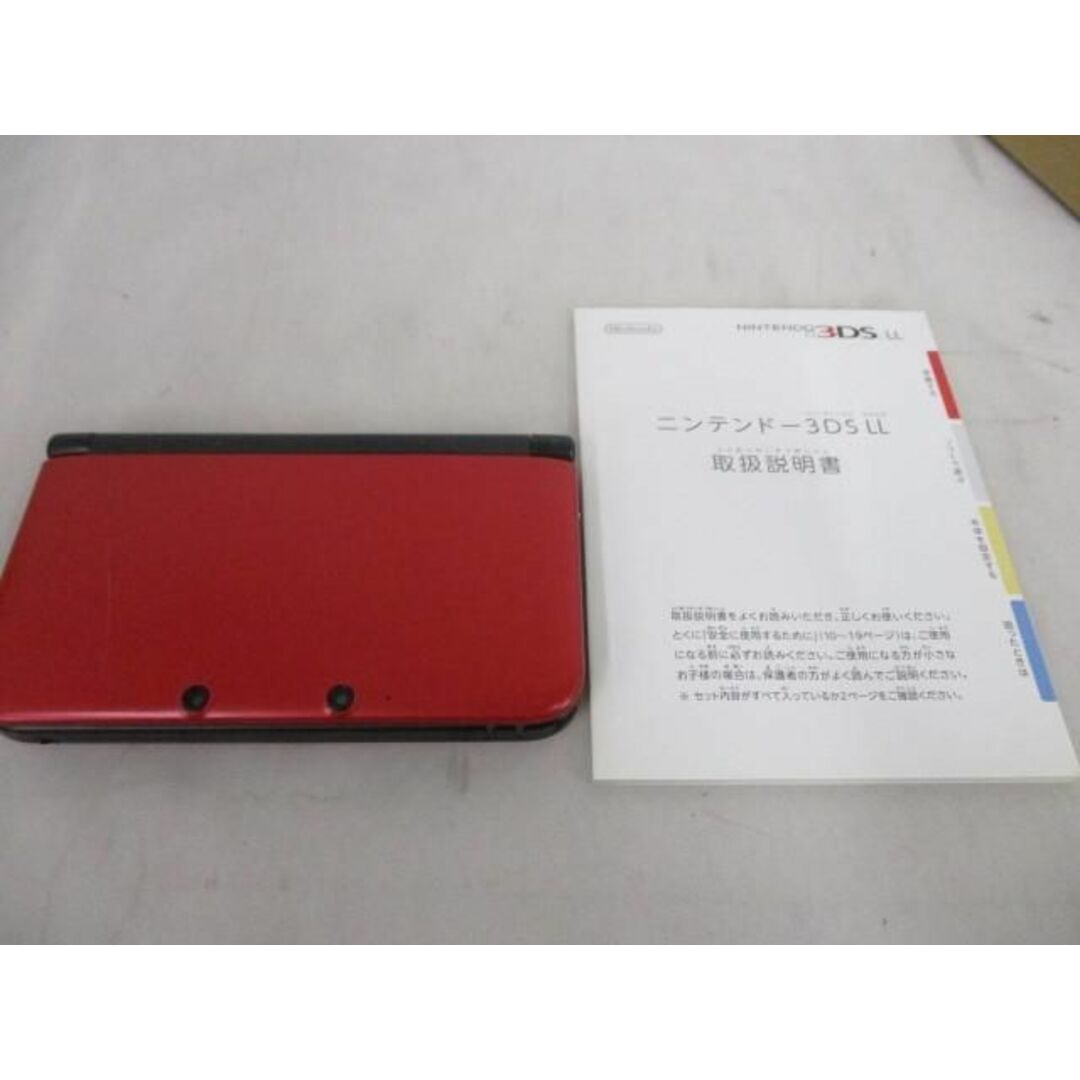 中古品 ゲーム ニンテンドー3DS LL 本体 SPR-001 レッド×ブラック 動作 ...