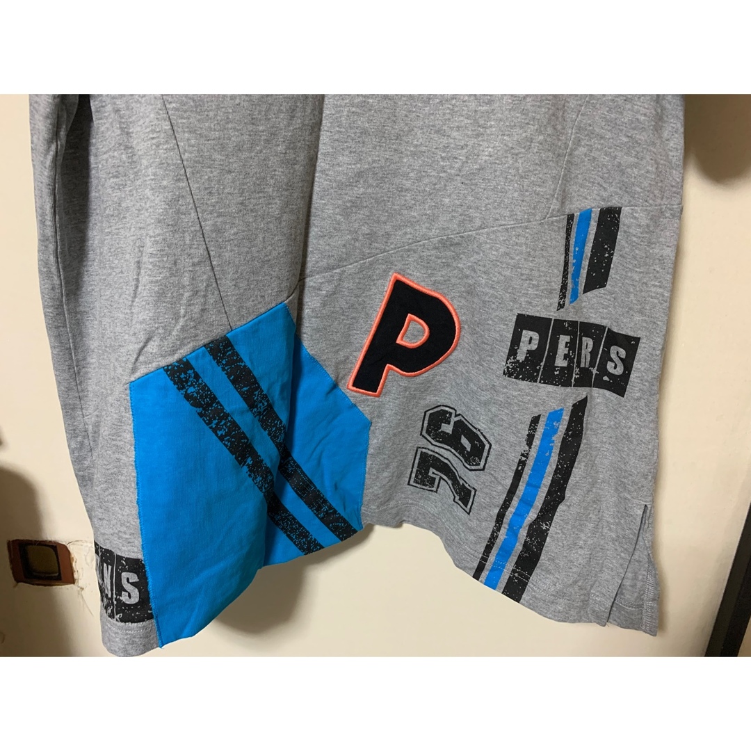 PERSON'S(パーソンズ)のパーソンズPERSONSノースリーブT＆チュニックセット  LL ブルーグレー  レディースのトップス(Tシャツ(半袖/袖なし))の商品写真