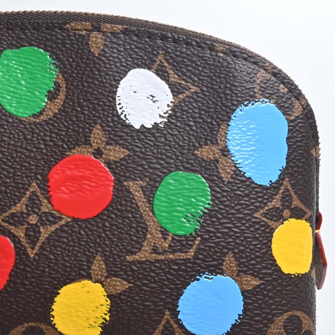 【中古】LOUIS VUITTON ルイヴィトン 草間彌生コラボ モノグラム ポシェット コスメティック ポーチ M81895 ブラウン/マルチカラー  by