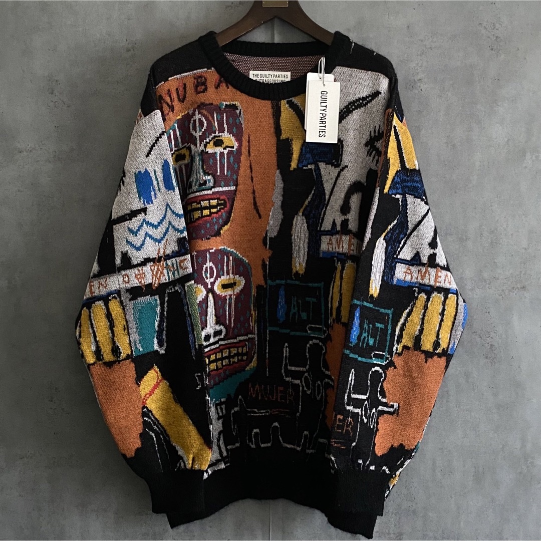 新品 WACKO MARIA ワコマリア BASQUIAT バスキア ニット - ニット/セーター