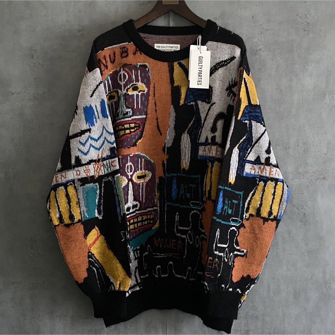 新品 WACKO MARIA ワコマリア BASQUIAT バスキア ニット