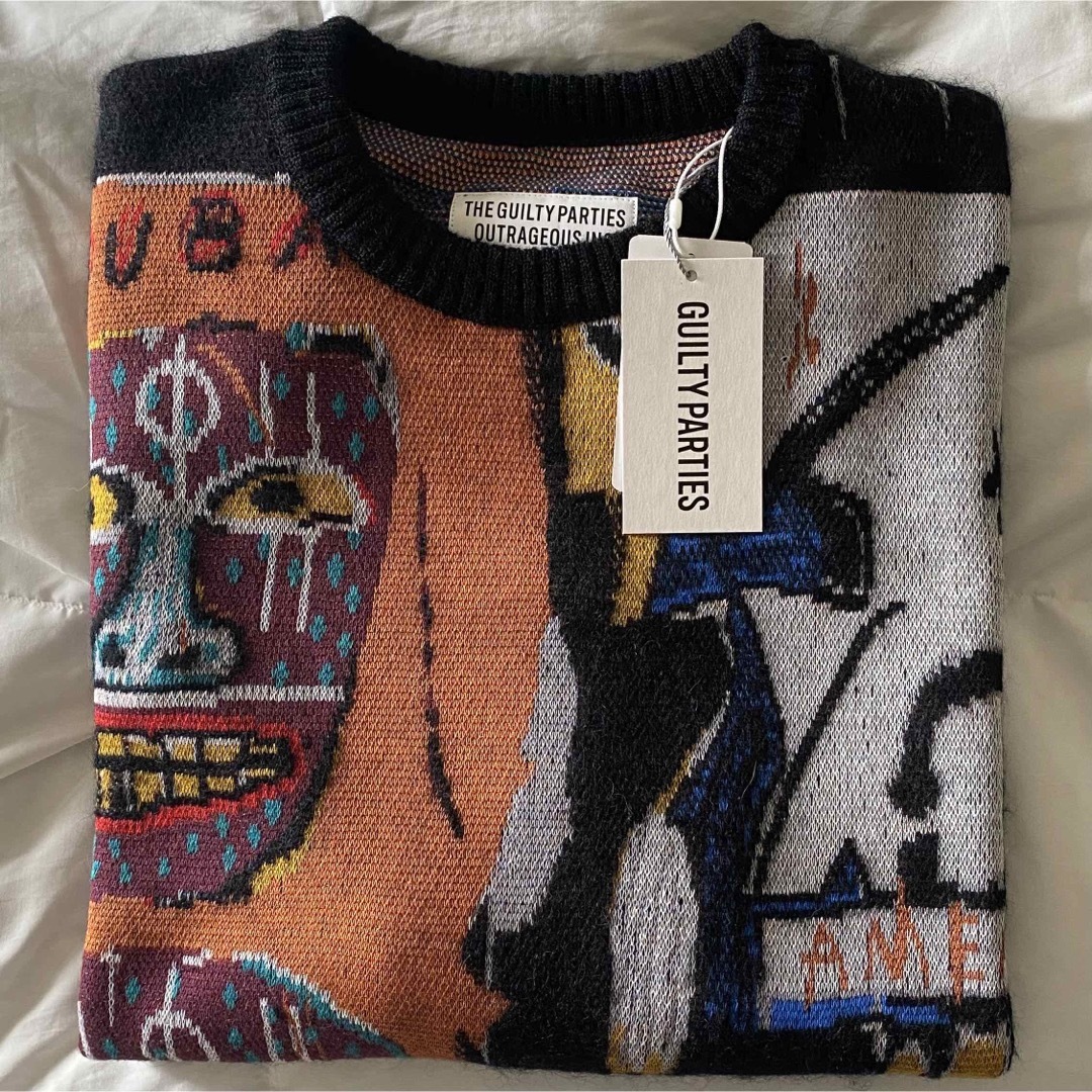 新品 WACKO MARIA ワコマリア BASQUIAT バスキア ニット