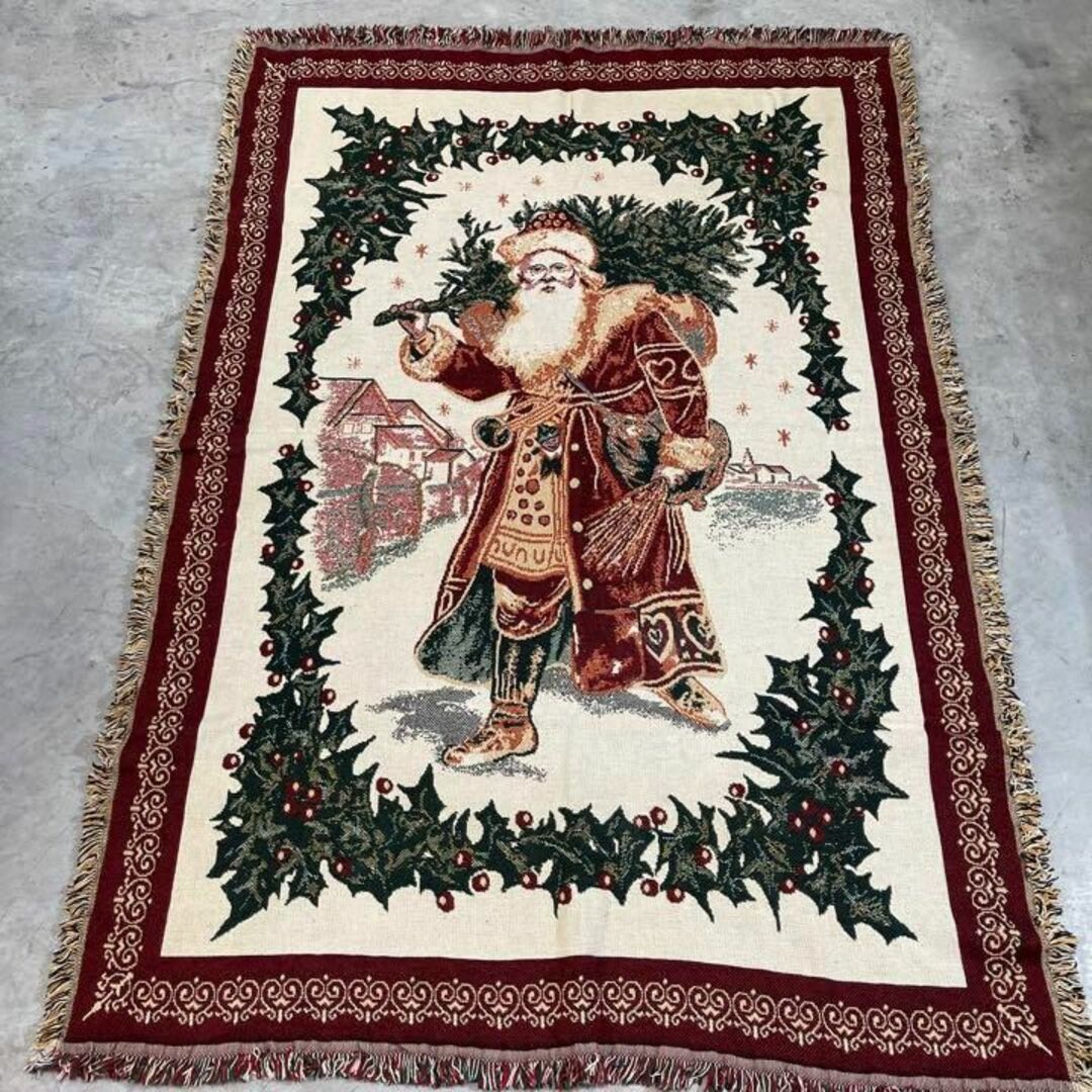 サンタクロース　クリスマス　ビンテージラグ　180x123 1