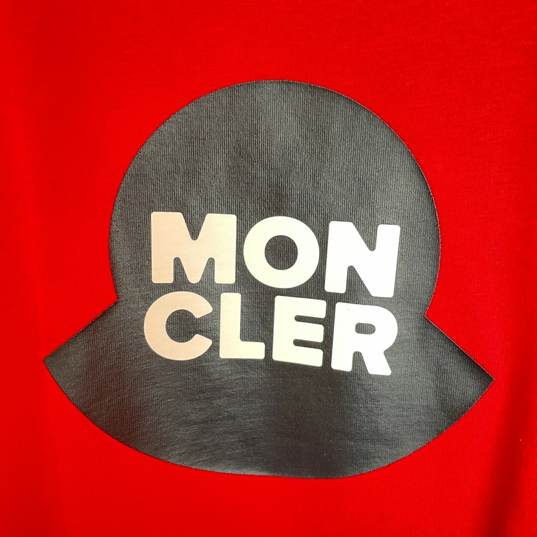 MONCLER(モンクレール)の新品 Monclerモンクレール 　ロングスリーブ Tシャツ　レッド　10A キッズ/ベビー/マタニティのキッズ服男の子用(90cm~)(Tシャツ/カットソー)の商品写真