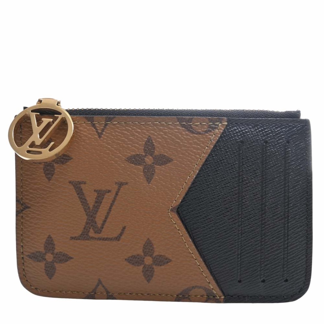 LOUIS VUITTON ルイヴィトン モノグラム リバース ポルト カルト ロミー コインケース カードケース M81912 ブラウン/ブラック by