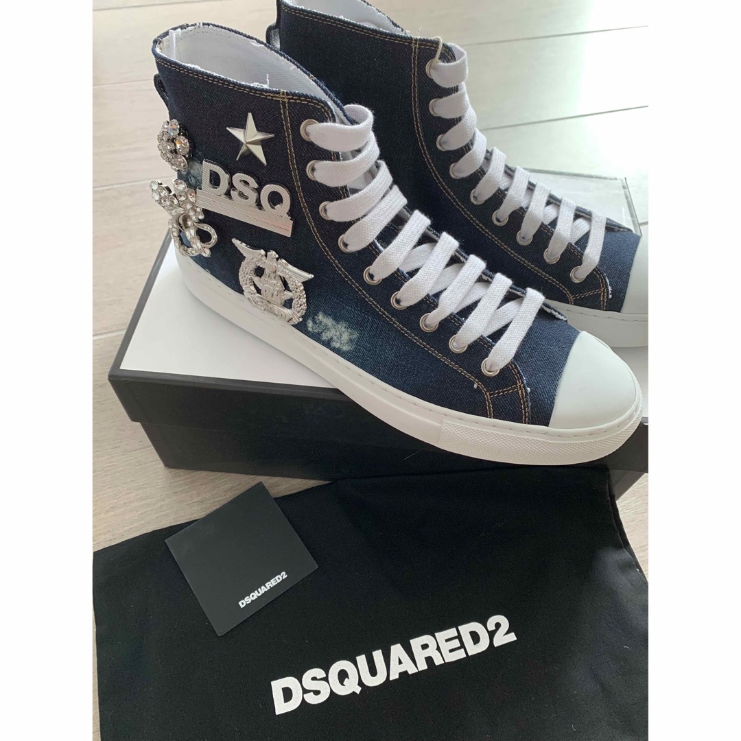 【新品】DSQUARED2 ★ディースクエアード ハイカットスニーカーサイズ41