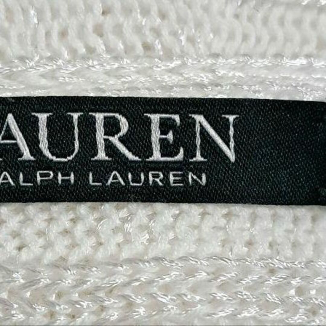 Ralph Lauren(ラルフローレン)のLAUREN RALPH LAUREN ローレンラルフローレン ニット ホワイト レディースのトップス(ニット/セーター)の商品写真