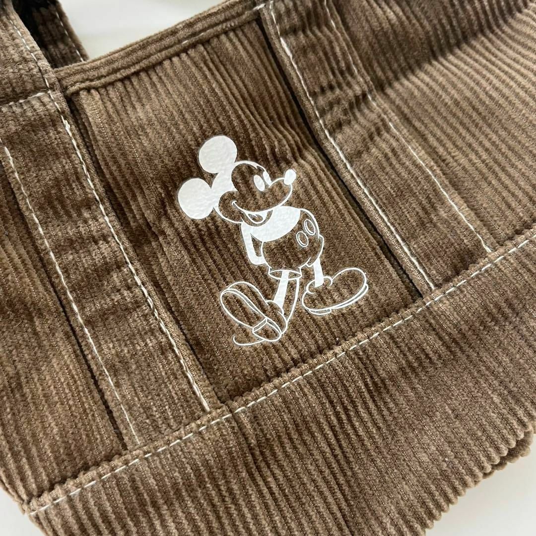 Disney(ディズニー)のDisney ミッキーマウス ショルダーバッグ  コーデュロイ シンプル レディースのバッグ(ショルダーバッグ)の商品写真