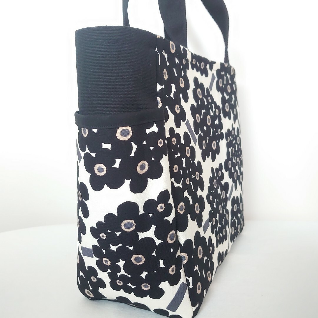 ホルテンシア　サイドポケット　肩掛けトートバッグ　ハンドメイド ハンドメイドのファッション小物(バッグ)の商品写真