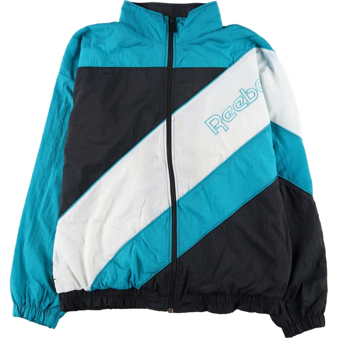 美品 90s Reebok リーボック ナイロン フード ジャケット