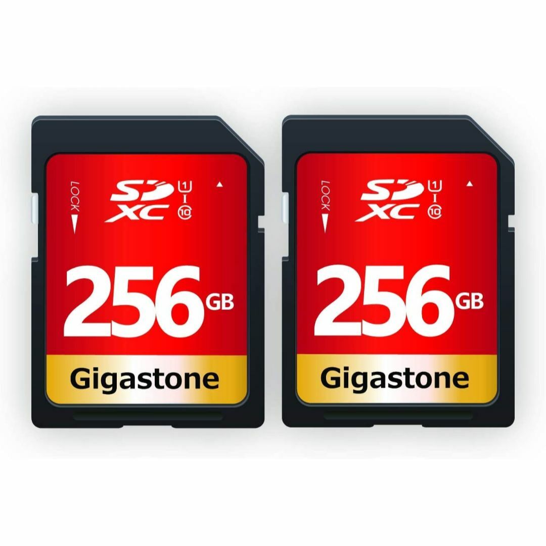 Gigastone SDカード 256GB 2枚セット UHS-I U1 Cla