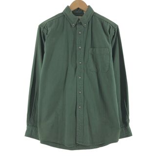 エルエルビーン(L.L.Bean)の古着 エルエルビーン L.L.Bean 長袖 ボタンダウン シャモアクロスシャツ カナダ製 メンズM /eaa368456(シャツ)