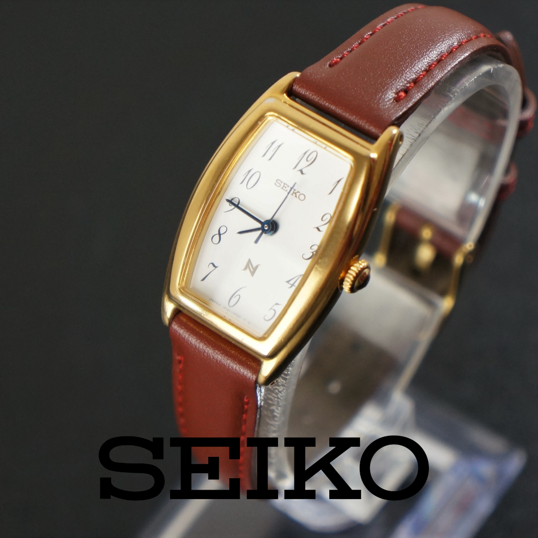 【稼働品】SEIKO　NOIE　レディース腕時計　電池交換済　新品ベルト