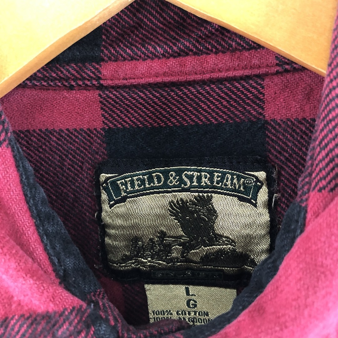 FIELD&STREAM バッファローチェック 長袖 ヘビーネルシャツ メンズL /eaa371918