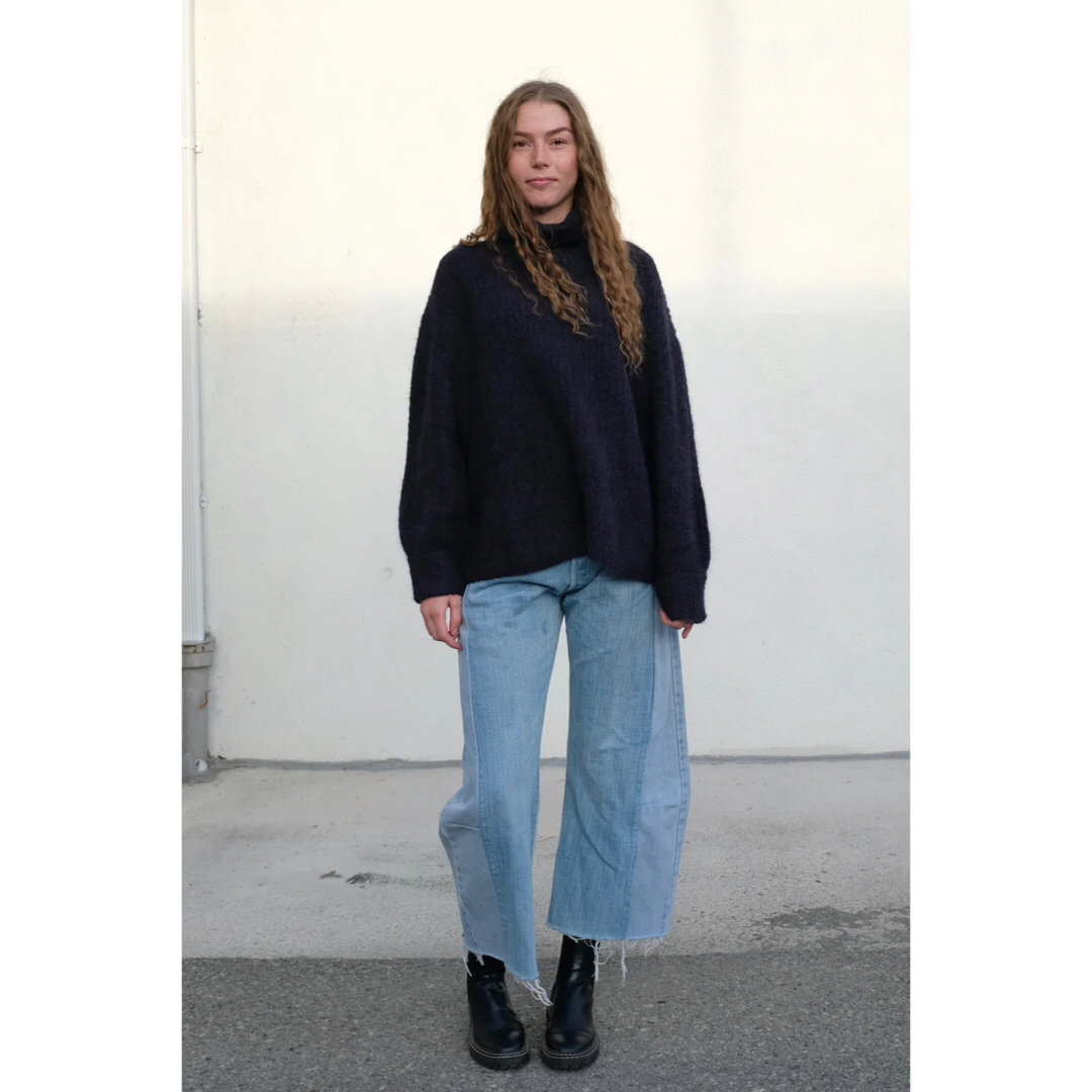 【SEEALL】Reconstructed Belted Baggy Denim