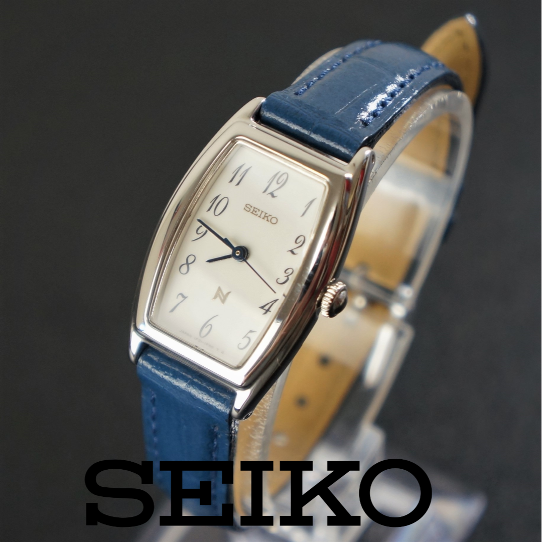 【稼働品】SEIKO　NOIE　レディース腕時計　電池交換済　新品ベルト