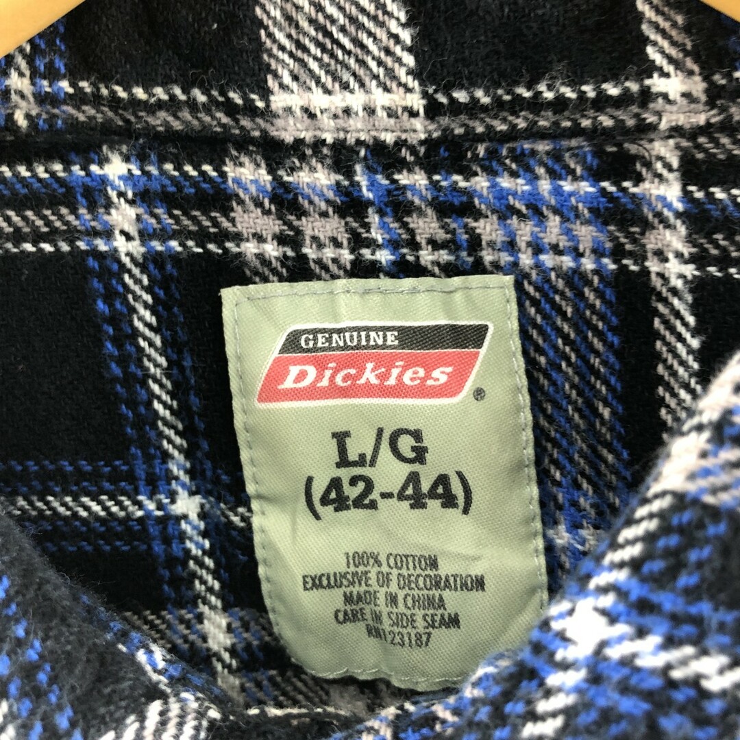 Dickies(ディッキーズ)の古着 ディッキーズ Dickies チェック柄 長袖 ヘビーネルシャツ メンズL /eaa371923 メンズのトップス(シャツ)の商品写真