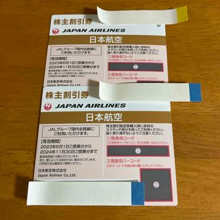 ジャル(ニホンコウクウ)(JAL(日本航空))のJAL株主優待券２枚(その他)