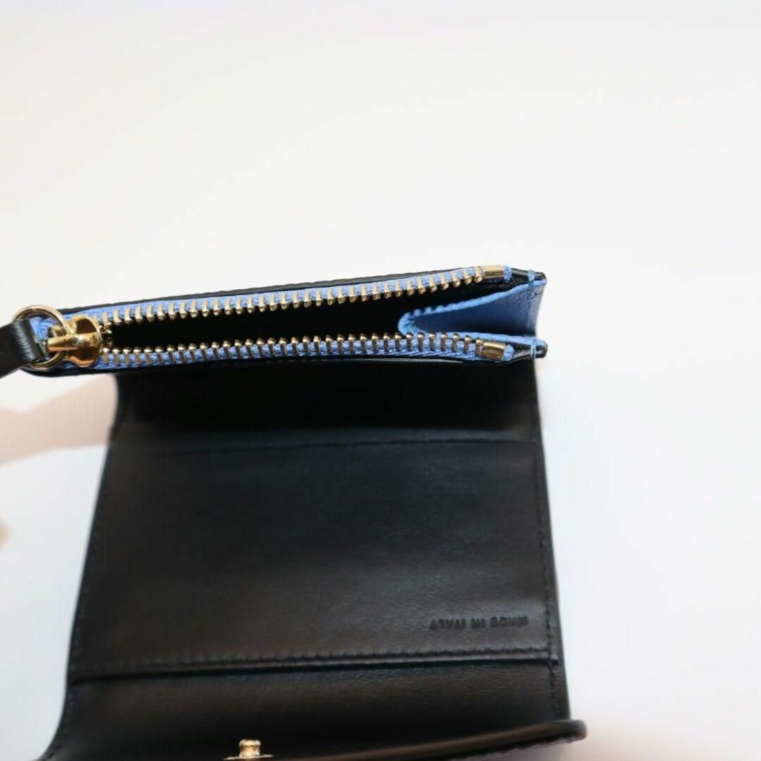 ♡美品未使用♡スマイソン SMYTHSON 三つ折り財布 ブルー