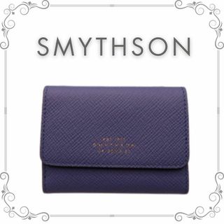 ♡美品未使用♡スマイソン　SMYTHSON　三つ折り財布　ブルー