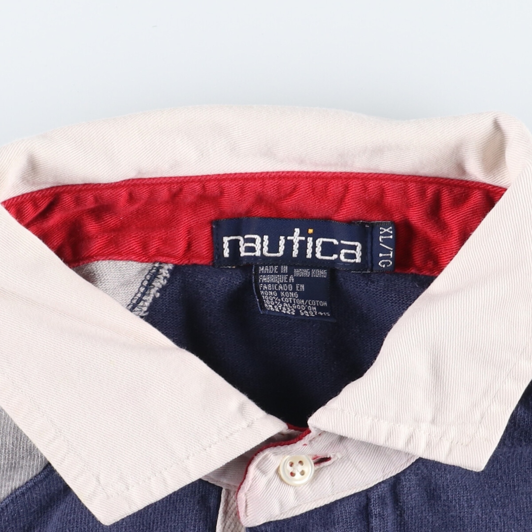 NAUTICA(ノーティカ)の古着 90年代 ノーティカ NAUTICA 長袖 ラガーシャツ メンズXL ヴィンテージ /eaa367758 メンズのトップス(シャツ)の商品写真