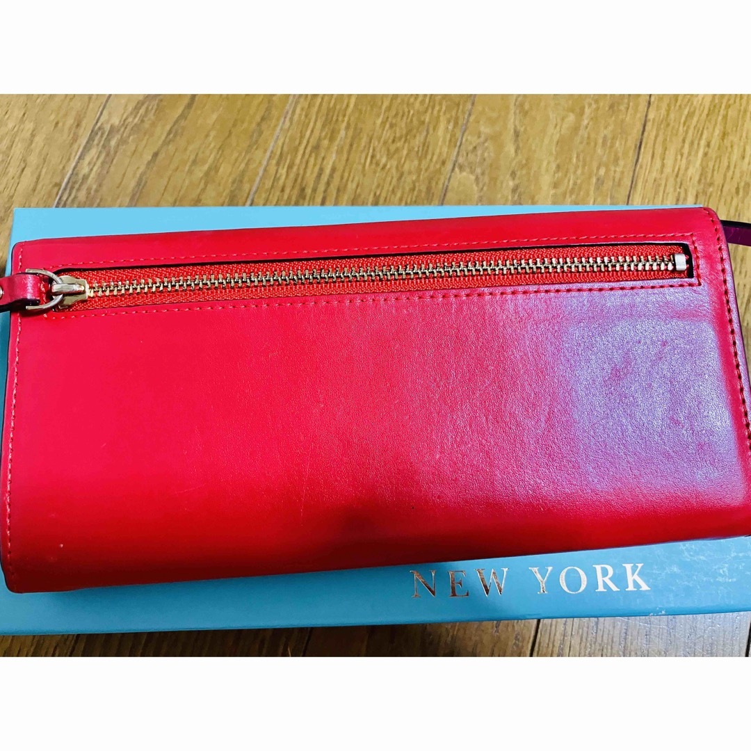 kate spade new york(ケイトスペードニューヨーク)のKate Spade 長財布(赤) レディースのファッション小物(財布)の商品写真